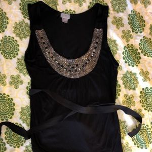 H&M black tank with belt